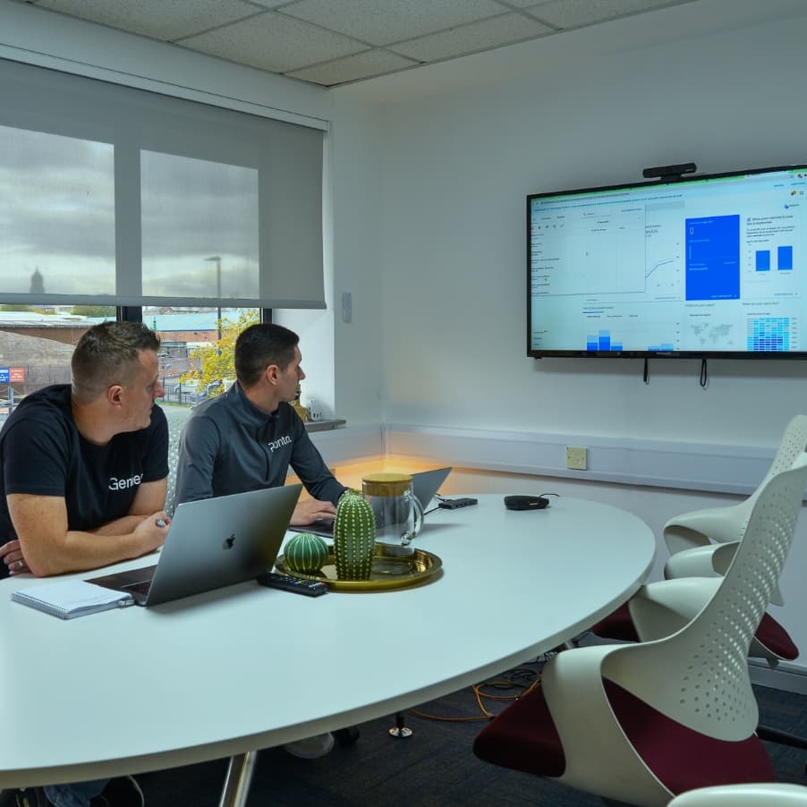 Photo of members of the Lead Pronto team at work